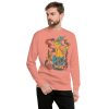 Cafe Cat Drawing “Magical Cat of Fortune” Cat Sweatshirt - Image 3