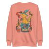 Cafe Cat Drawing “Magical Cat of Fortune” Cat Sweatshirt - Image 7