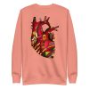 Heart Drawing “Melanin Heart” Heart Sweatshirt - Image 9