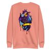 Heart Drawing "Royal Heart” Heart Sweatshirt - Image 12