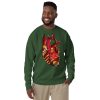 Heart Drawing “Melanin Heart” Heart Sweatshirt - Image 2