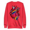 Heart Drawing "Pride Heart” Graphic Heart Sweatshirt - Image 13