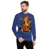 Orange Cat Sweatshirt “Magical Cat of Fortune” Cat Mom Sweatshirt - Image 2