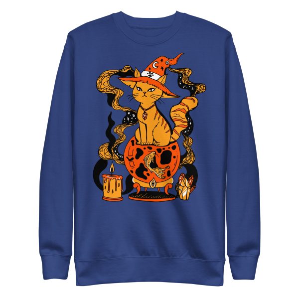 Orange Cat Sweatshirt “Magical Cat of Fortune” Cat Mom Sweatshirt - Image 7
