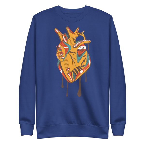 Cafe Heart Drawing “Musical Heart” Heart Sweatshirt - Image 8
