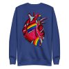 Heart Drawing "Pride Heart” Graphic Heart Sweatshirt - Image 9