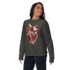 Heart Drawing “Vintage Coffee Musical Heart No. 2” Graphic Heart Sweatshirt - Image 2