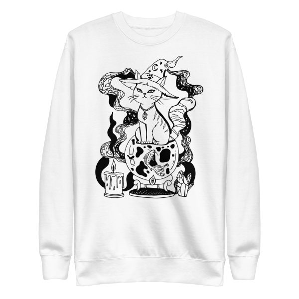 Cat Sweatshirt “Magical Cat of Fortune” Cat Mom Sweatshirt UNISEX - Image 7