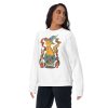 Cafe Cat Drawing “Magical Cat of Fortune” Cat Sweatshirt - Image 6