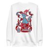 Pastel Blue Cat Drawing “Magical Cat of Fortune” Cat Sweatshirt - Image 12