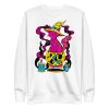 CMYK Pink Cat Drawing “Magical Cat of Fortune” Cat Sweatshirt