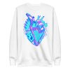 Blue Heart Drawing “Musical Heart No. 2” Heart Sweatshirt - Image 8