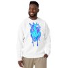 Blue Heart Drawing “Musical Heart” Heart Sweatshirt - Image 5
