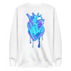 Blue Heart Drawing “Musical Heart” Heart Sweatshirt - Image 8
