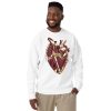 Heart Drawing “Vintage Coffee Musical Heart No. 2” Graphic Heart Sweatshirt - Image 6