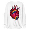 Heart Drawing "Pride Heart” Graphic Heart Sweatshirt