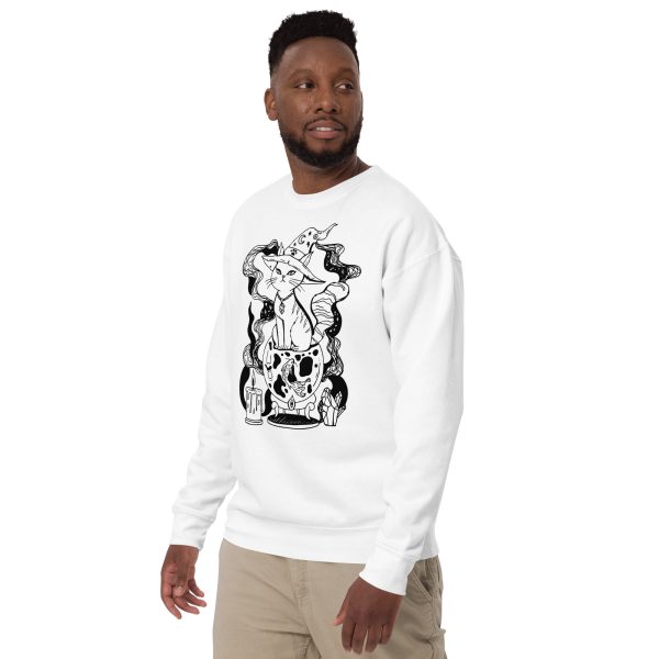 Cat Sweatshirt “Magical Cat of Fortune” Cat Mom Sweatshirt UNISEX - Image 9