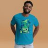 Green Cat Shirt “Magical Cat of Fortune” Cat T-Shirt Design - Image 3
