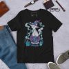 Grey Cat Shirt “Magical Cat of Fortune” Cat T-Shirt Design - Image 6