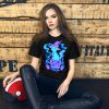 Blue Cat Shirt “Magical Cat of Fortune” Cat T-Shirt Design - Image 2