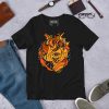 Black and Orange T-shirt "Cosmic Heart" Orange Shirt - Image 2