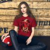 Red Cat Shirt “Magical Cat of Fortune” Cat T-Shirt Design - Image 2