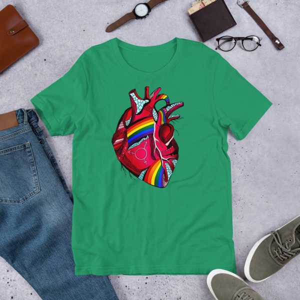 The Most Beautiful Gay Pride T-shirt (Pride Heart) - Image 4