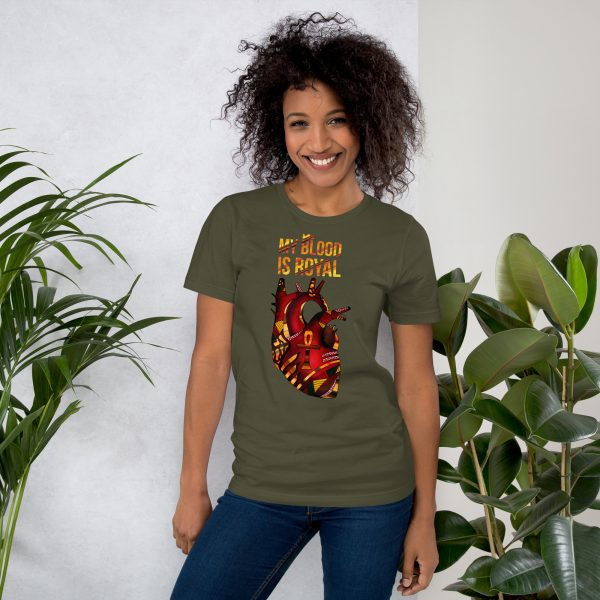 My Blood Is Royal "Melanin Heart" Afrocentric T-Shirts - Image 4