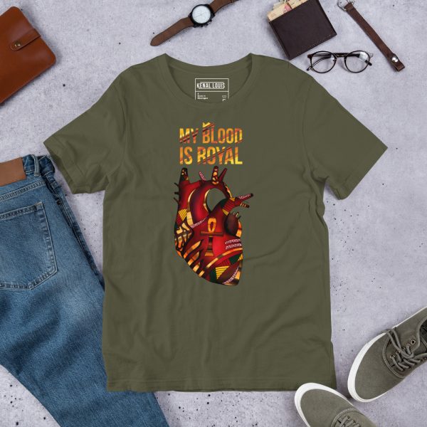My Blood Is Royal "Melanin Heart" Afrocentric T-Shirts - Image 8