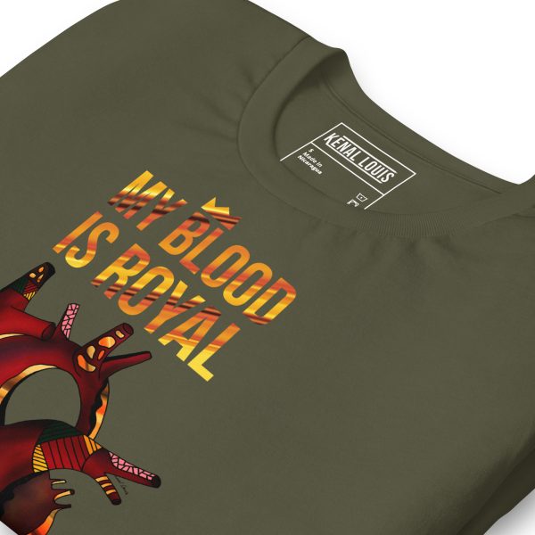 My Blood Is Royal "Melanin Heart" Afrocentric T-Shirts - Image 5
