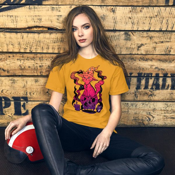 Sunset Cat Shirt “Magical Cat of Fortune” Cat T-Shirt Design - Image 9
