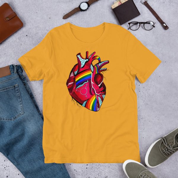 The Most Beautiful Gay Pride T-shirt (Pride Heart) - Image 6