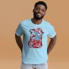 Pastel Blue Cat Shirt “Magical Cat of Fortune” Cat T-Shirt Design - Image 4
