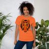 Orange and Black African Mask T-Shirt | Mask No.1, UNISEX, African Graphic Tee - Image 3