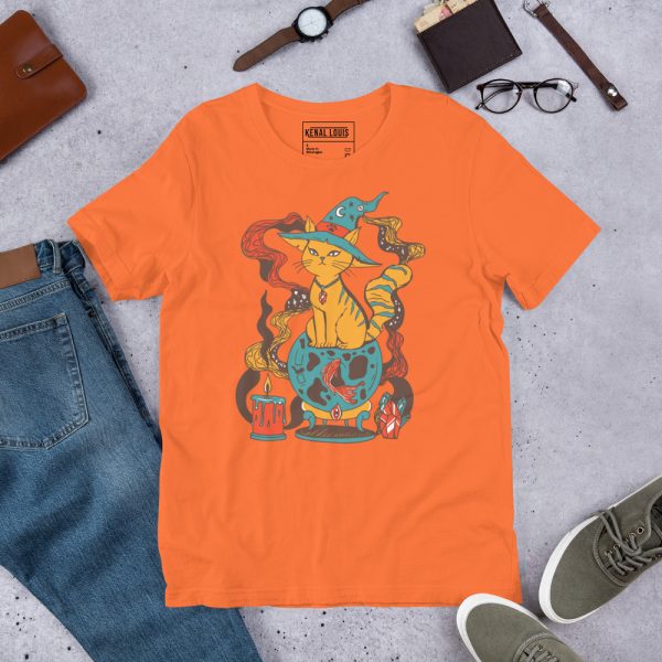 Cafe Cat Shirt “Magical Cat of Fortune” Cat T-Shirt Design - Image 7