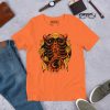 Black and Orange T-shirt "Mystic Scorpio Zodiac" Orange Shirt - Image 3
