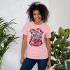 Pastel Blue Cat Shirt “Magical Cat of Fortune” Cat T-Shirt Design - Image 3