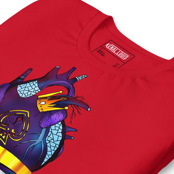 Purple Heart Shirt "Royal Heart" Heart T-Shirt - Image 3