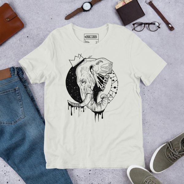 Elephant Shirt “Royal Elephant” Cool Elephant T-Shirt Designs - Image 8