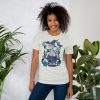 Grey Cat Shirt “Magical Cat of Fortune” Cat T-Shirt Design - Image 9