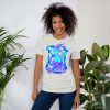 Blue Cat Shirt “Magical Cat of Fortune” Cat T-Shirt Design - Image 5