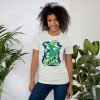 Green Cat Shirt “Magical Cat of Fortune” Cat T-Shirt Design - Image 5