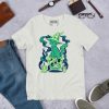 Green Cat Shirt “Magical Cat of Fortune” Cat T-Shirt Design - Image 8