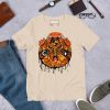 Black and Orange T-shirt "Mystic Cancer Zodiac" Orange Shirt