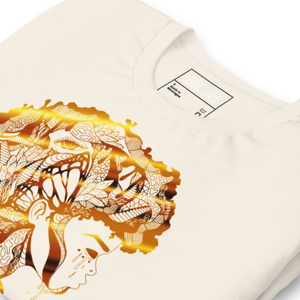 "Beautiful Mind" in Gold | Afrocentric T-shirts - UNISEX Shirts - Image 6