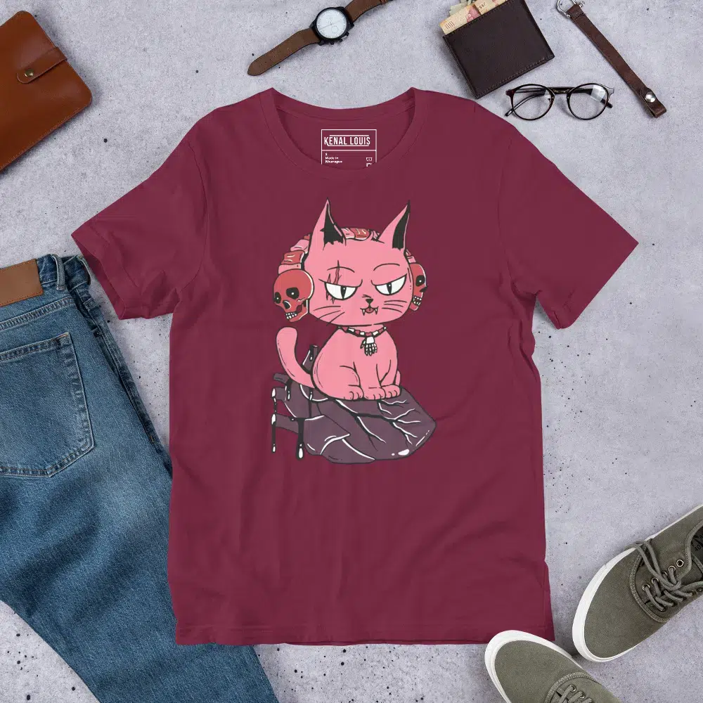 Cat Shirt by Artist Kenal Louis
