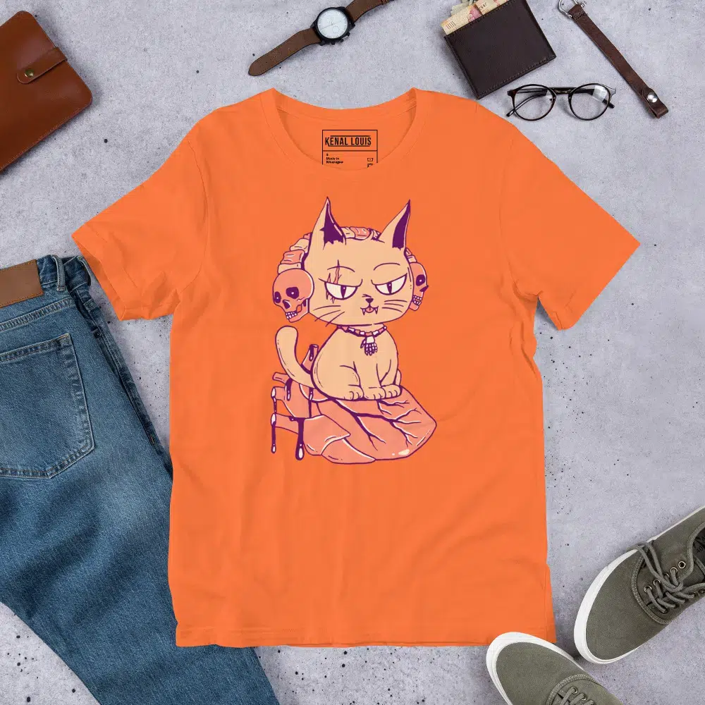 Cat Shirt by Artist Kenal Louis