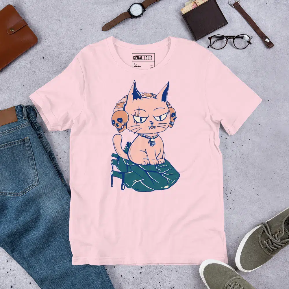 Cat Shirt by Artist Kenal Louis