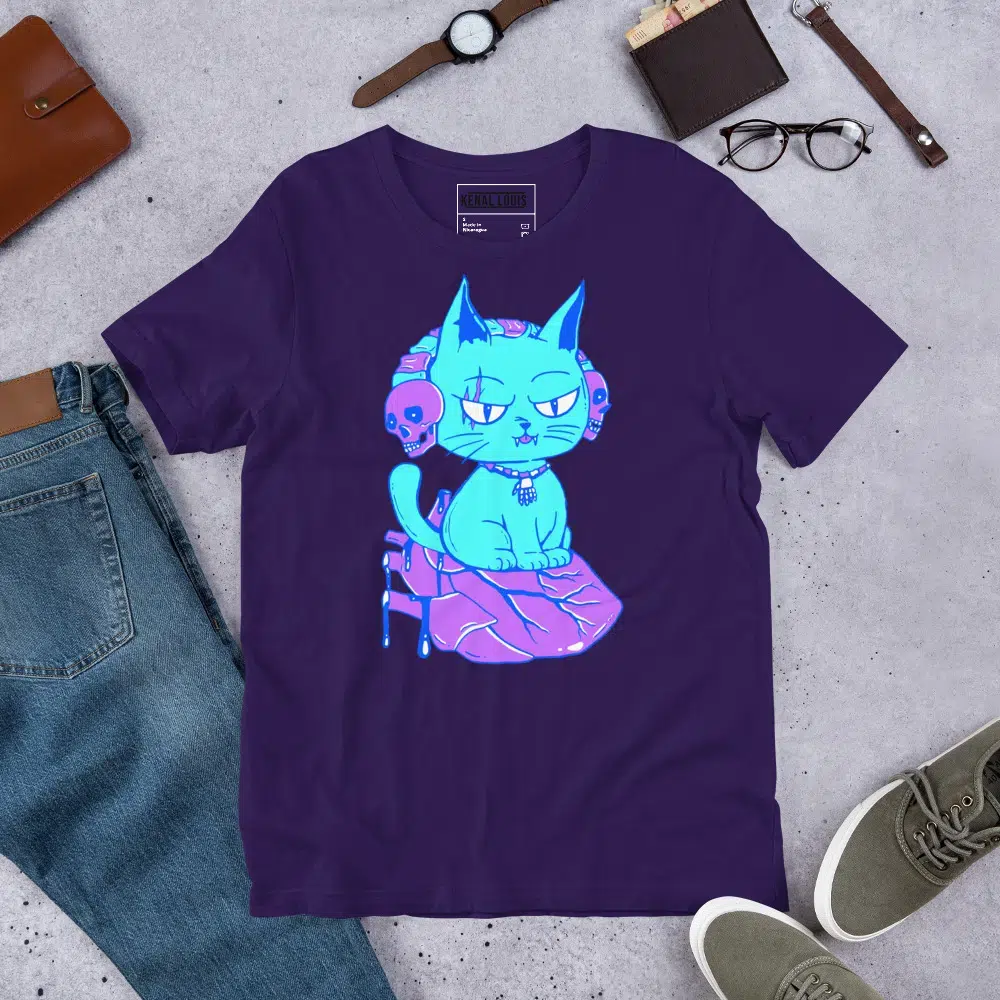 Cat Shirt by Artist Kenal Louis