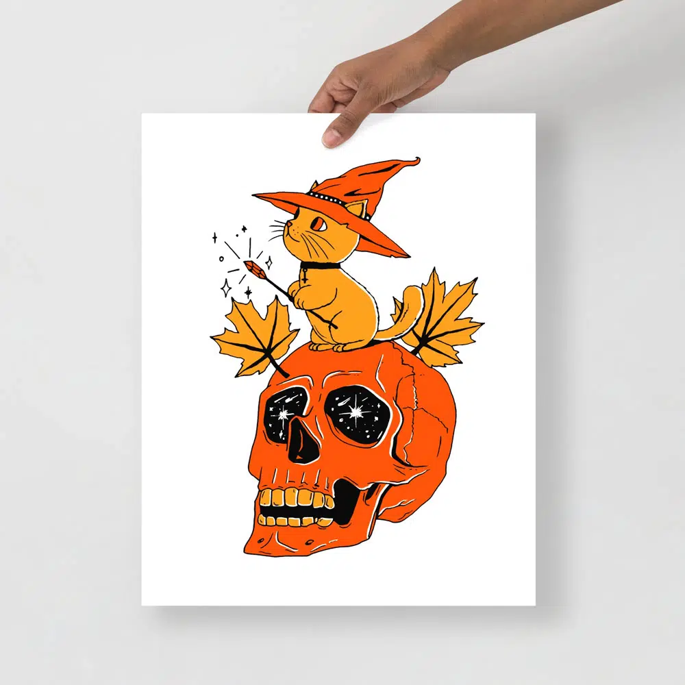 Halloween Cat Drawing 10